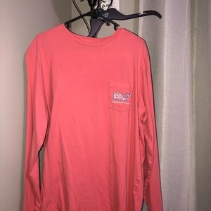 Size large long sleeved Pink Vineyard Vines shirt